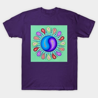 Psychedelic YinYang Swirl Mandala T-Shirt